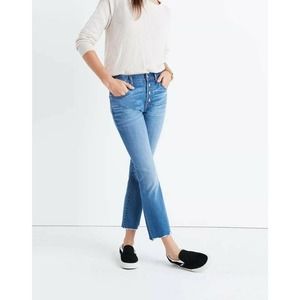 Madewell Women's Cali Demi-Boot Chewed-Hem Edition Jeans 26 W 27